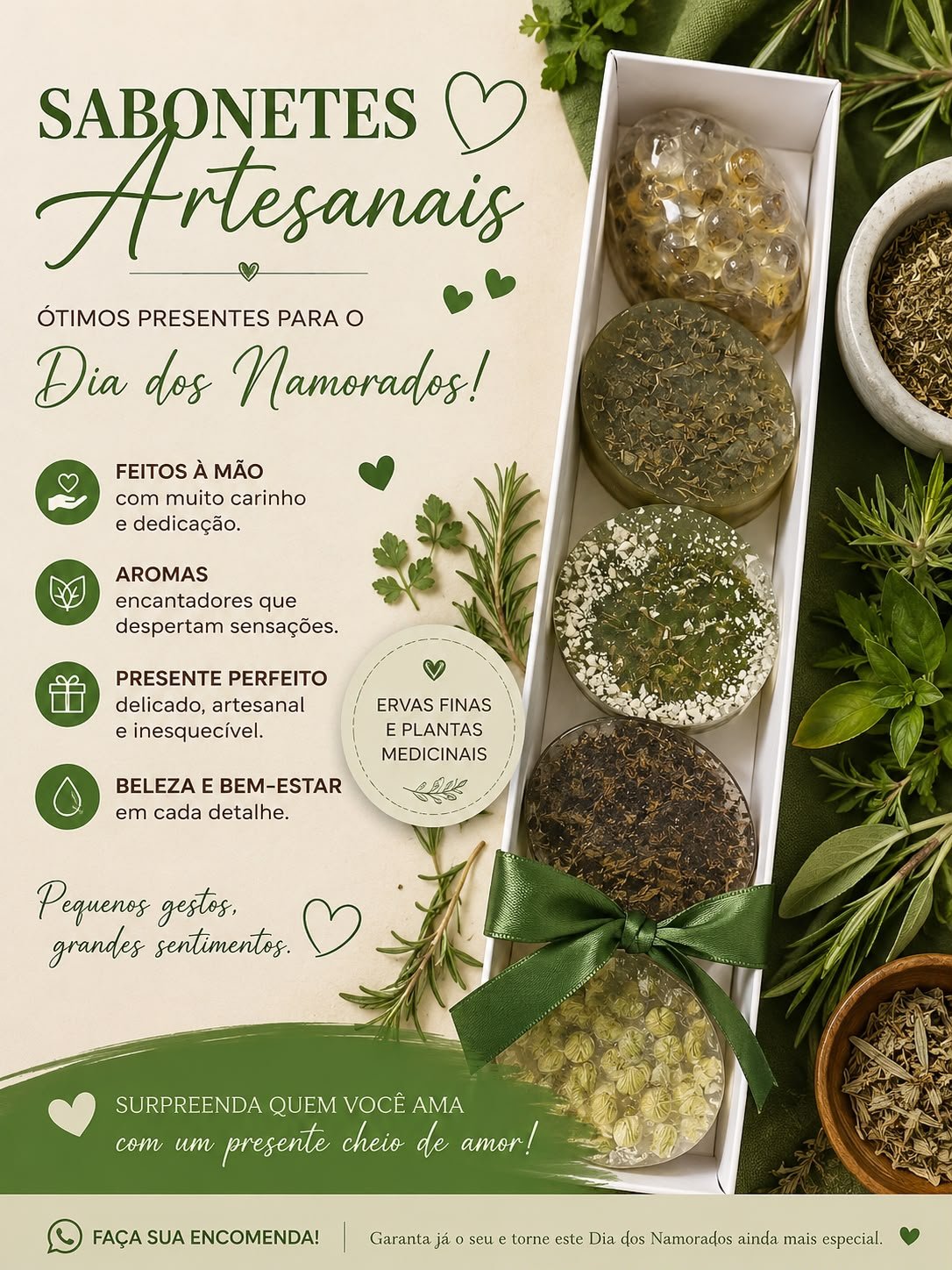 sabonete glicerinado de ervas finas.....